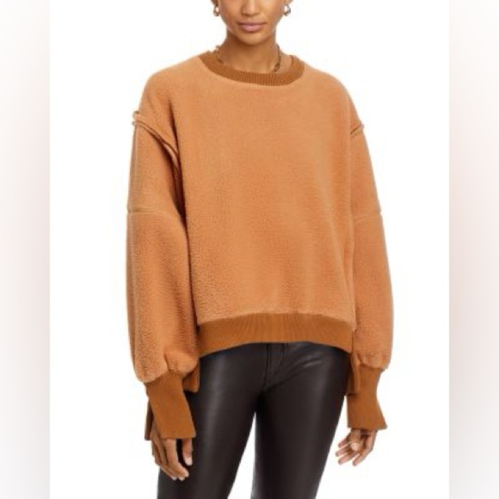 FP We The Free Cozy Camden Sweater Brown Oversized Sz XS - Picture 2 of 9